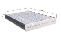 Filter, kupéventilation LAK 1198 Mahle