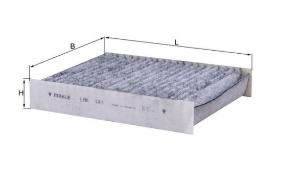Filter, kupéventilation LAK 141 Mahle, bild 3