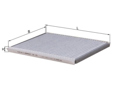 Filter, kupéventilation LAK 143 Mahle, bild 2