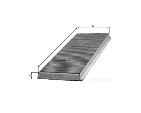 Filter, kupéventilation LAK 153 Mahle