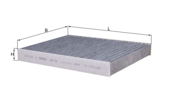 Filter, kupéventilation LAK 153 Mahle, bild 2