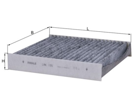 Filter, kupéventilation LAK 155 Mahle