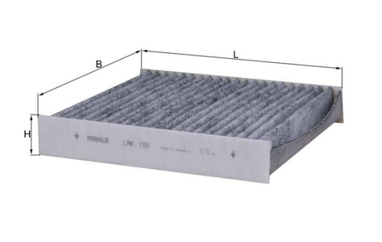 Filter, kupéventilation LAK 155 Mahle