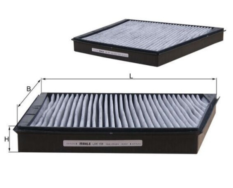 Filter, kupéventilation LAK 156 Mahle, bild 2