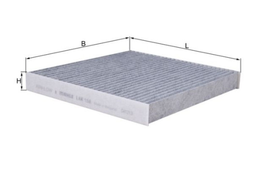 Filter, kupéventilation LAK 158 Mahle, bild 2