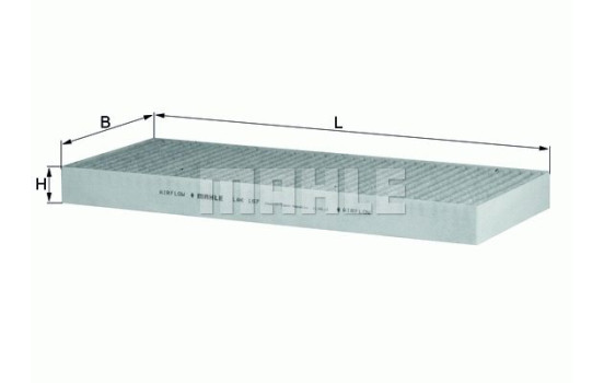 Filter, kupéventilation LAK 167 Mahle