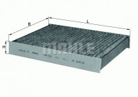 Filter, kupéventilation LAK 169 Mahle