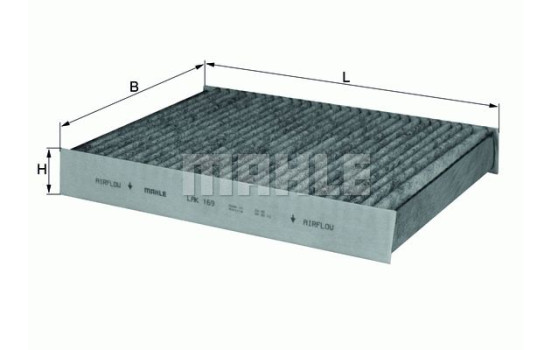 Filter, kupéventilation LAK 169 Mahle