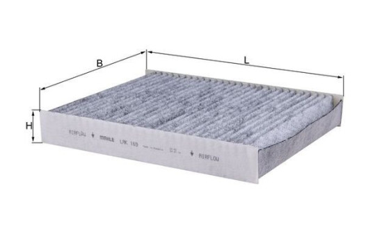 Filter, kupéventilation LAK 169 Mahle, bild 2