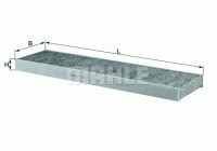 Filter, kupéventilation LAK 171 Mahle