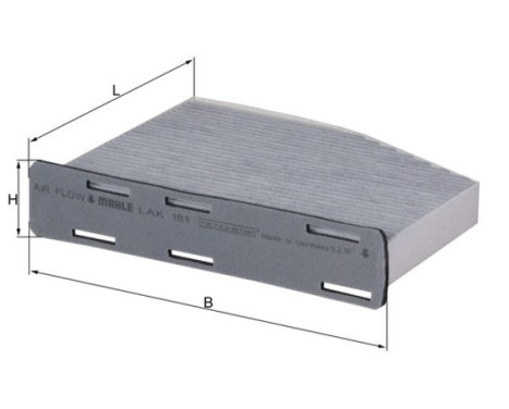 Filter, kupéventilation LAK 181 Mahle, bild 2