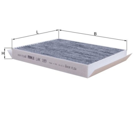 Filter, kupéventilation LAK 189 Mahle, bild 2