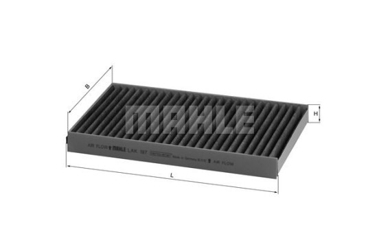 Filter, kupéventilation LAK 197 Mahle