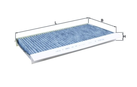 Filter, kupéventilation LAK 197 Mahle, bild 2