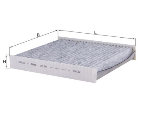 Filter, kupéventilation LAK 220 Mahle, bild 2