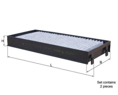 Filter, kupéventilation LAK 221/S Mahle