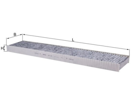Filter, kupéventilation LAK 226 Mahle, bild 2