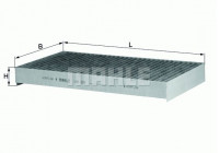 Filter, kupéventilation LAK 229 Mahle