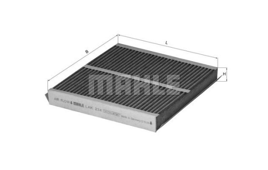 Filter, kupéventilation LAK 234 Mahle