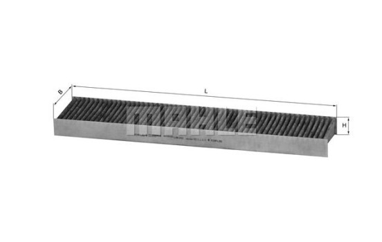 Filter, kupéventilation LAK 242 Mahle