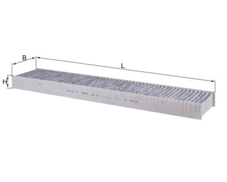 Filter, kupéventilation LAK 242 Mahle, bild 2