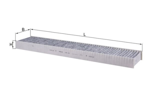 Filter, kupéventilation LAK 242 Mahle, bild 2