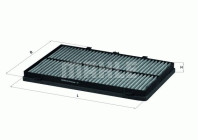 Filter, kupéventilation LAK 243 Mahle