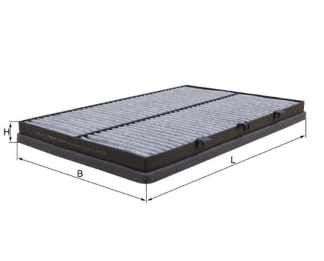 Filter, kupéventilation LAK 243 Mahle, bild 2