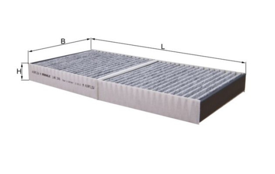 Filter, kupéventilation LAK 246 Mahle, bild 2