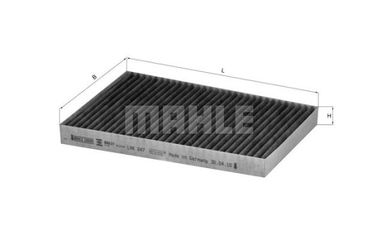 Filter, kupéventilation LAK 247 Mahle