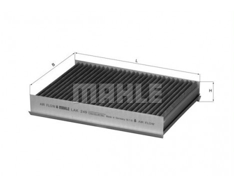 Filter, kupéventilation LAK 249 Mahle