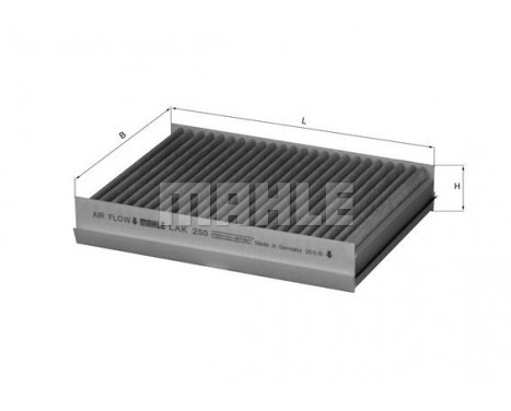 Filter, kupéventilation LAK 250 Mahle