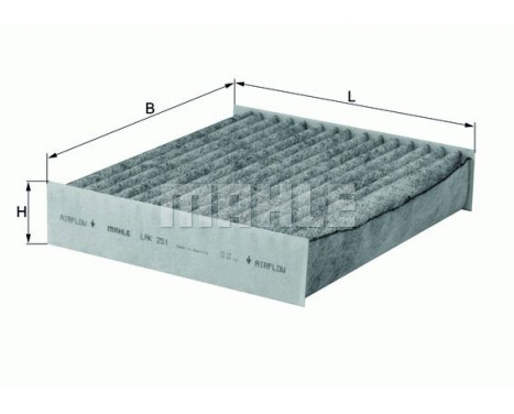 Filter, kupéventilation LAK 251 Mahle