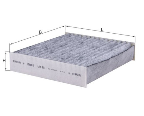 Filter, kupéventilation LAK 251 Mahle, bild 2