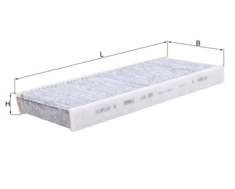 Filter, kupéventilation LAK 289 Mahle