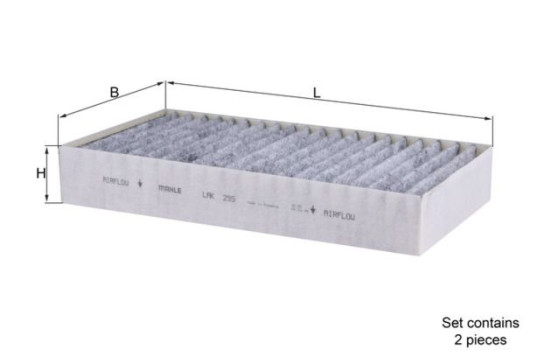 Filter, kupéventilation LAK 295/S Mahle