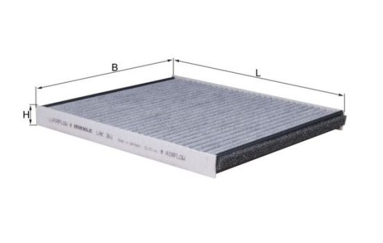 Filter, kupéventilation LAK 361 Mahle
