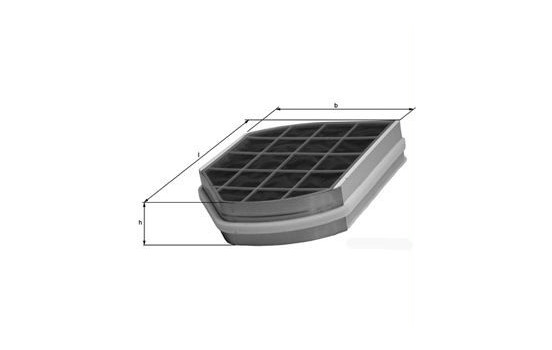 Filter, kupéventilation LAK 37 Mahle
