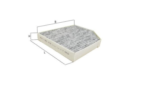 Filter, kupéventilation LAK 386 Mahle, bild 2