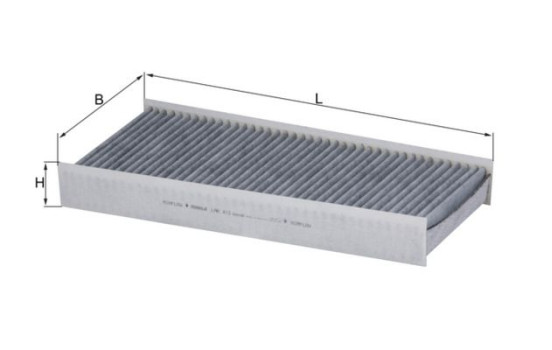 Filter, kupéventilation LAK 412 Mahle, bild 2