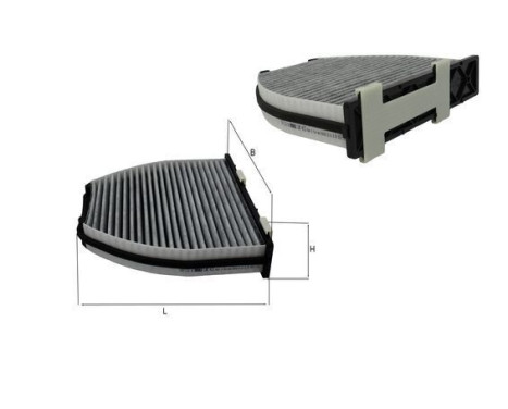 Filter, kupéventilation LAK 413 Mahle, bild 2