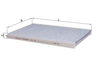 Filter, kupéventilation LAK 422 Mahle