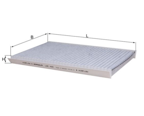 Filter, kupéventilation LAK 422 Mahle
