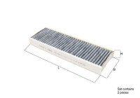 Filter, kupéventilation LAK 428/S Mahle