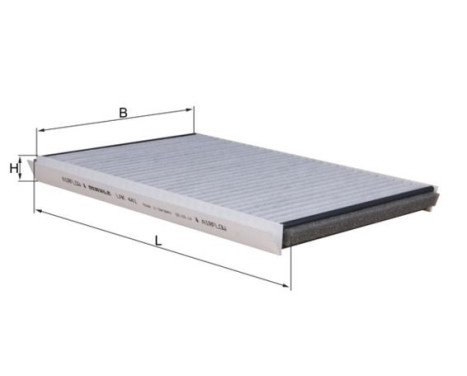 Filter, kupéventilation LAK 441 Mahle