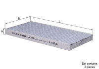 Filter, kupéventilation LAK 444/S Mahle