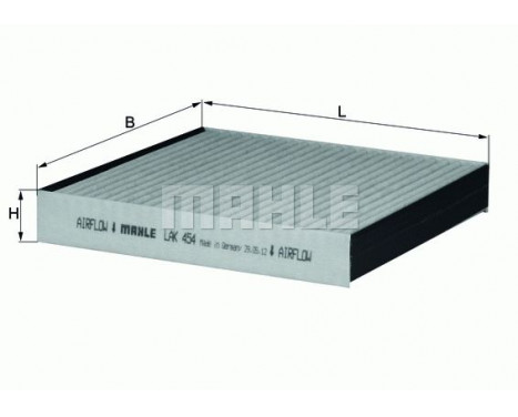 Filter, kupéventilation LAK 454 Mahle