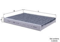Filter, kupéventilation LAK 467/S Mahle