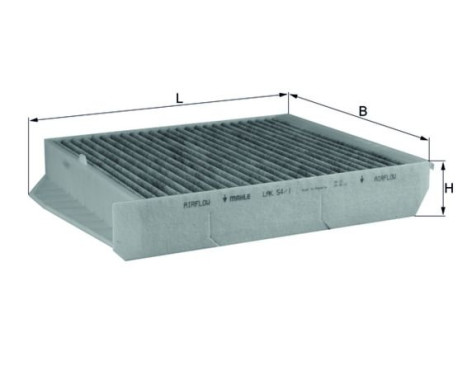 Filter, kupéventilation LAK 54/1 Mahle