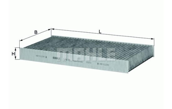 Filter, kupéventilation LAK 56 Mahle